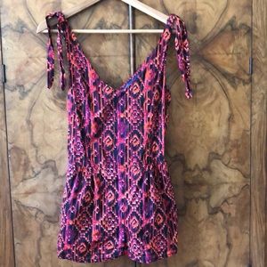 Ikat print Romper